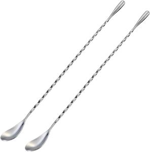 Premium Stainless Steel <b>Cocktail</b> Stirrer Spoons Twisted Handle Durable Rust Free Elegant Bar Tool for Drinks <b>Mixing</b> Gifting - Product Image 1