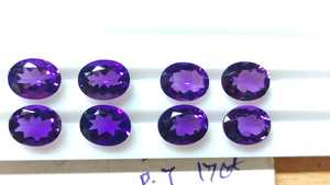 African Dark Amethyst <b>Stone</b> 8x10mm Faceted Oval Amethyst Loose Gemstone <b>for</b> Jewelry Manufacturer Wholesale Price - Product Image 2