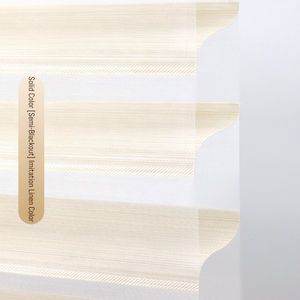 Stores verticaux modernes Shangri-La <span class=keywords><strong>à</strong></span> double couche en tissu voile, réglage électrique, contrôle de la lumière occultant pour <span class=keywords><strong>intérieur</strong></span> de luxe - Product Image 6