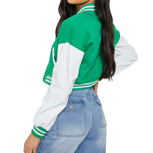 Chaqueta Universitaria para Mujer, Chaqueta Universitaria Corta de la Mejor Calidad con Mangas Regulares, Nuevo Diseño Transpirable para Adultos - Product Image 2