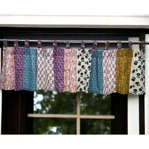 Voilage de fenêtre bohème 100 % coton, patchwork, imprimé floral multicolore, décoration de fenêtre pour la maison, thème bohème - Product Image 1