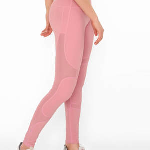 Conjunto de yoga profesional para mujer OEM de talla grande, transpirable, de secado rápido, patrón sólido, conjunto de Yoga de secado rápido para mujer - Product Image 6