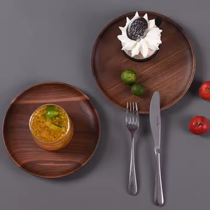 Placas de diseño de madera de nogal negro Placa de Arte de madera Placas de madera decorativas de Crescent Crafts - Product Image 4