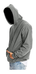 เสื้อฮู้ดดี้และเสื้อสเวตเชิ้ตผู้ชาย แขนยาว สีพื้น ผ้าฝ้าย 100% คุณภาพสูง ขายส่ง สำหรับฤดูหนาว - Product Image 3