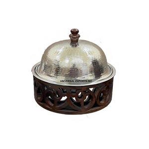 หม้ออุ่นอาหารโลหะแบบคลาสสิกอุปกรณ์สำหรับโรงแรมหม้อไฟเคลือบเงาทำจากกระจกสแตนเลสแบบใหม่ - Product Image 4