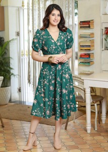 ชุดเดรสผ้าฝ้ายแบบบล็อกมือสไตล์อินเดียชุดเดรสลำลองพิมพ์ลายดอกไม้ใส่ในฤดูร้อนเป็นมิตรกับสิ่งแวดล้อมธรรมชาติสำหรับการเดินทางของขวัญเจ้าสาวสไตล์โบโฮ - Product Image 3