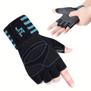 Gants de fitness haltérophilie respirants pour entraînement Service OEM Gants de musculation en cuir synthétique sur mesure - Product Image 1