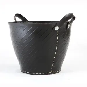 Vietnam Handmade Recycled Rubber Basket for Home and Garden Classic Recycled Rubber Basket