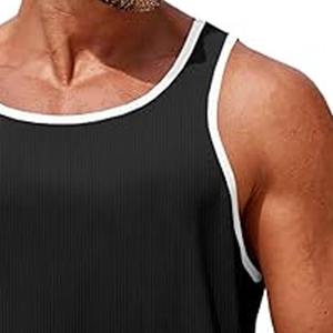 Ropa para hombre Camiseta sin mangas de gimnasio Camiseta sin mangas acanalada de algodón para hombre Camiseta sin mangas Camisetas sin mangas para hombre hechas por Dress Sports - Product Image 2