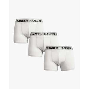 Lot de 3 boxers pour hommes 100 % coton et fibre de bambou, taille mi-haute, respirants, en tissu tricoté de bonne qualité, taille XXL, avec lettres rayées 3D sur la ceinture - Product Image 1