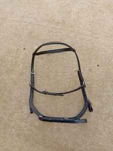 เชือกแขวนคอหนังสีดำพร้อมมงกุฎบุนวมรวดเร็วบรรเทาง่ายรวดเร็วสำหรับการฝึกม้าสินค้าคุณภาพ - Product Image 6