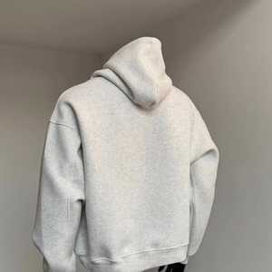 Factory Heavyweight 100% Cotton Terry Fleece Casual Streetwear Breathable Regular Fit Men <b>Hoodies</b> No <b>String</b> - Product Image 3