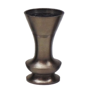 Florero de latón de alta calidad con acabado de pintura negra para decoración del hogar florero decorativo de mesa - Product Image 1