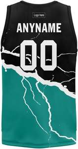 Conjunto de uniforme de baloncesto con logotipo personalizado, camisetas transpirables de alta calidad con nombre y número para deportes - Product Image 5