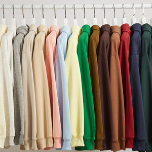 Bajo MOQ Hombres Sudadera con capucha Bloque de color sólido Venta al por mayor Algodón Fleece Sudaderas con capucha para invierno Hombres suaves Sudaderas con capucha - Product Image 4