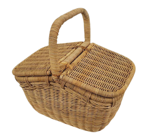 Panier à fruits en rotin naturel fait à la main, plateau tissé pour le stockage des aliments, cuisine, salon, décoration de la maison - Product Image 3