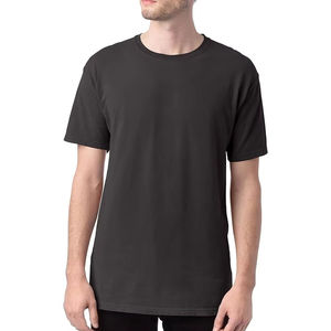 T-shirts en gros 300 Gsm lourds surdimensionnés 100% coton T-shirt uni délavé à l'acide imprimé à l'écran T-shirt ample pour hommes - Product Image 1