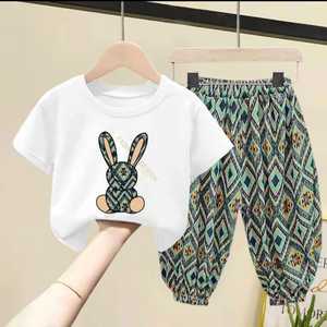 Fille 1 Sets Couleur Unie Volants Garniture T-Shirt Tops + Shorts Vacances Casual Set Summer Outdoor Clothes Cadeau - Product Image 6