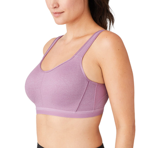 Soutien-gorge de sport sans couture de haute qualité avec bretelles réglables Matériau respirant à séchage rapide Logo avant de style simple Prix bas en vente - Product Image 3