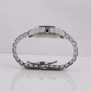 Montre en diamant Moissanite, montres serties de diamants, luxe, entièrement automatique, VVS1, montre en diamant Moissanite sertie de diamants - Product Image 4