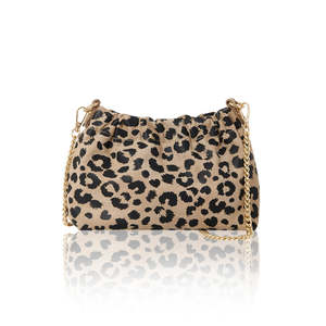 Sac à bandoulière italien en cuir véritable imprimé léopard-PS600-sacs de soirée à la mode pour femmes - Product Image 2