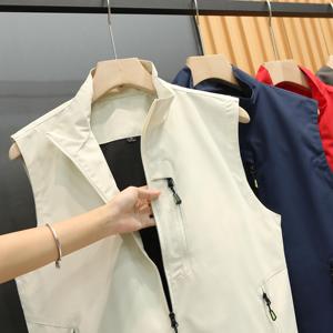 Gilet pour <span class=keywords><strong>homme</strong></span> grande taille, gilet en polyester respirant, <span class=keywords><strong>veste</strong></span> <span class=keywords><strong>sans</strong></span> manches décontractée pour le <span class=keywords><strong>sport</strong></span> et les activités de plein air - Product Image 2