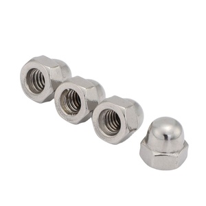 Tuerca de cúpula pulida chapada en tuerca hexagonal de acero inoxidable SS304 de latón M12 de alta calidad con rosca M3 métrica certificada - Product Image 1