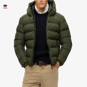 Veste matelassée à capuche, veste matelassée à capuche d'hiver, veste matelassée à capuche amovible, veste matelassée à capuche coupe-vent, streetwear, moderne - Product Image 1