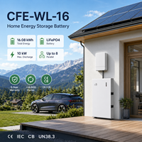 Batterie solaire résidentielle divisée CFE-WL-16 16 kWh LiFePO4 avec communication CAN, 6000+ cycles pour systèmes hybrides connectés au réseau