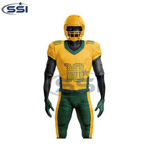 Ensembles d'uniformes de football américain respirants conçus sur mesure, imprimés à l'écran, 100% polyester, chemises et pantalons pour hommes adultes - Product Image 4