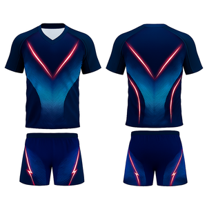 ชุดเครื่องแบบรักบี้วอลเลย์บอลแบบกำหนดเองชุดกีฬาโพลีเอสเตอร์100% แห้งเร็วระบายอากาศได้ดีชุดฝึกทีมพิมพ์โลโก้ได้ตามต้องการ - Product Image 2