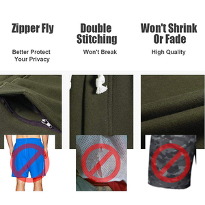 กางเกงขาสั้นขนแกะผู้ชายคุณภาพสูงกางเกงขาสั้นผ้าฝ้ายถนนสวมผู้ชายกางเกงเหงื่อสั้นกางเกงขาสั้นเทอร์รี่ฝรั่งเศสพร้อมหน้าจอพิมพ์แบบกําหนดเอง - Product Image 6