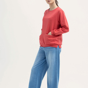 Sudadera de gran tamaño recortada alta personalizada, ropa deportiva con estampado de capucha para mujer, Top corto informal de lana de invierno, sudaderas - Product Image 3