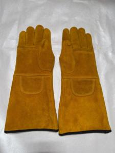 Guantes mecánicos de cuero de vaca antideslizantes y antivibración Guantes de manipulación de almacén de trabajo seguro para soldadura y construcción - Product Image 4