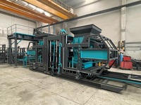 Machine à blocs de béton hydraulique entièrement automatique avec PLC et moteur, haute efficacité, 25 000 briques autobloquantes en 8 heures