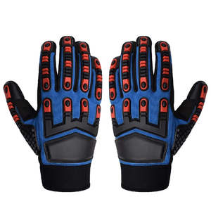 Guantes de seguridad industriales de alta resistencia, antivibración, resistentes a Cortes, transpirables, ligeros, hechos de cuero sintético para trabajo mecánico - Product Image 1