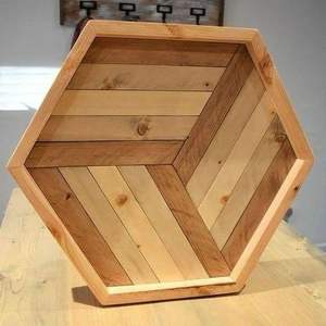 STYLE FARMOUSE Plateau de service rond en bois d'acacia pour cuisine, maison ou hôtel Vaisselle de style classique pour fête ou repas - Product Image 5