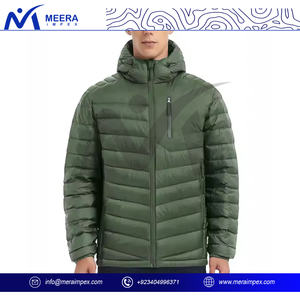 Chaqueta Bomber Ligera y Cálida Hecha a Medida con Capucha para Hombre, con Cierre y Logotipo, Uniforme de Negocios para Eventos Invernales, Senderismo y Aventuras - Product Image 2