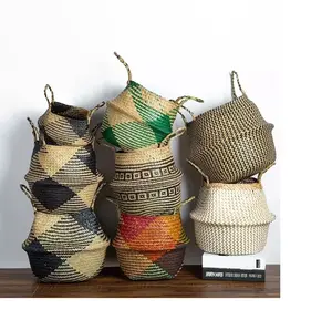 Handcrafted bamboo and rattan baskets baskets for storage planting trees gifts home decoration Phuong Duy Handicrafts