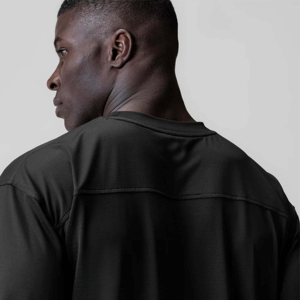 Ensemble de t-shirts et shorts athlétiques élégants pour hommes 100% coton imprimé à manches courtes évacuation de l'humidité respirant tenue décontracté de sport pour - Product Image 3