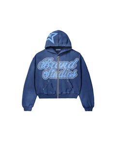 Sudaderas con capucha para mujer, sudaderas con capucha personalizadas con logotipo impreso en 3D, ropa de calle para mujer, sudaderas con capucha con cremallera de gran tamaño y hombros caídos de alta calidad para mujer - Product Image 1