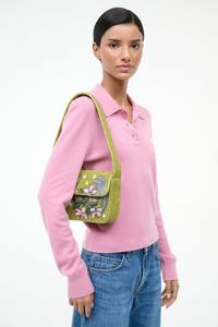 Bolsos Cruzados de Cuero con Flecos y Cuentas, Estilo Occidental, Hechos a Mano, con Diseño Azteca Multicolor - Product Image 2