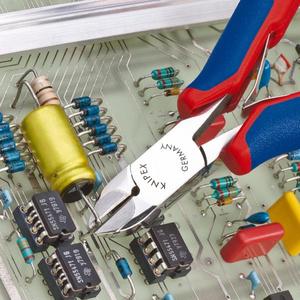 Knipex Electronics Diagonal <b>Cutter</b> Carbide Cutting <b>Edges</b> Mirror Polished Head Multi-Component Grips for Cutting Forming Tasks - Product Image 3