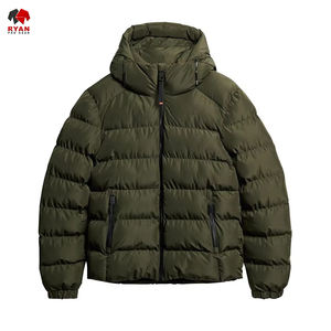 Veste matelassée à capuche, veste matelassée à capuche d'hiver, veste matelassée à capuche amovible, veste matelassée à capuche coupe-vent, streetwear, moderne - Product Image 5