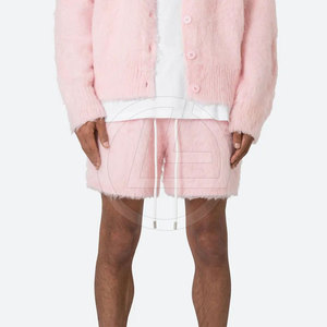 Shorts décontractés pour hommes en mohair, style designer, avec finition tactile, taille mi-haute, séchage rapide, respirant, coupe tendance - Product Image 5