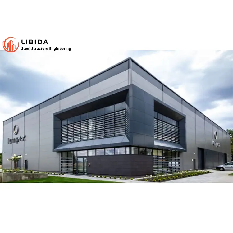 Low cost Manufacturing metal factory building prefabricated workshop Industrial light steel structure warehouse cold storage