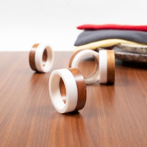 Anillo para Servilletas de Resina y Madera |   Porta Servilletas Redondo Hecho a Mano para Bodas, Fiestas de Navidad, Decoración de Mesa de Comedor, Accesorios para el Hogar - Product Image 3