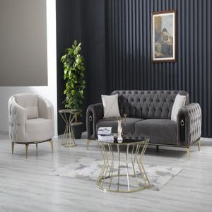 JUEGOS DE SOFAS DE LUJO MUEBLES MODERNOS DE LUJO ESTILO OTOMANO MEJOR VENDEDOR JUEGOS DE SALA DE ESTAR CONJUNTO DE SOFA DE LUJO - Product Image 1
