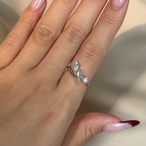 Anillo minimalista de diamante de corte brillante cultivado en laboratorio de 0,9 quilates de alta calidad 14K blanco amarillo oro rosa IGI certificado al por mayor - Product Image 1