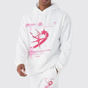 Cantidad a granel de alto rendimiento de invierno con capucha Casual hombres chándales de calidad superior 100% algodón Puff impresión para hombres - Product Image 5